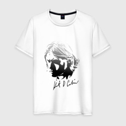 Курт Кобейн автограф – Мужская футболка хлопок с принтом купить со скидкой в -20%