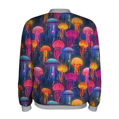 Мужской бомбер 3D Медузы, цвет меланж - фото 2