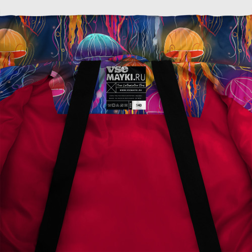 Зимняя куртка для мальчиков 3D Медузы, цвет красный - фото 7