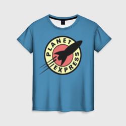 Женская футболка 3D Futurama Planet Express
