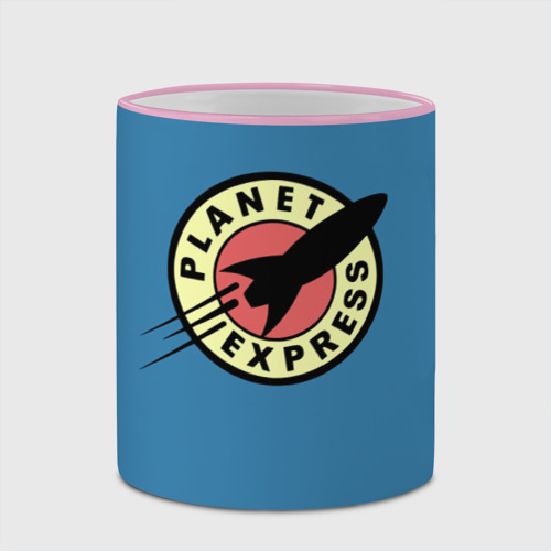 Кружка с полной запечаткой Futurama Planet Express, цвет Кант розовый - фото 4