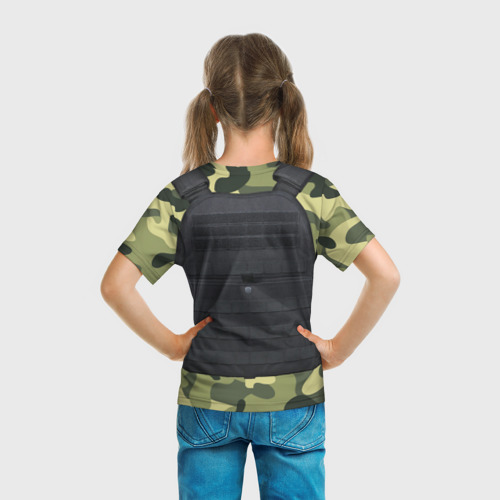 Детская футболка 3D Бронежилет + камуфляж - фото 6
