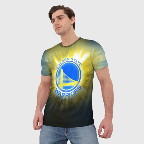 Мужская футболка 3D Golden State Warriors 4, цвет 3D печать - фото 3