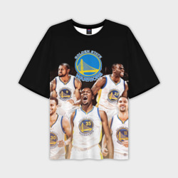 Мужская футболка oversize 3D Golden State Warriors 5