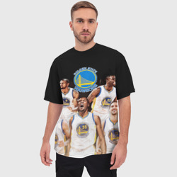 Мужская футболка oversize 3D Golden State Warriors 5 - фото 2