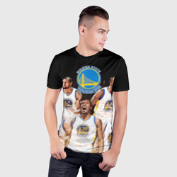 Мужская футболка 3D Slim Golden State Warriors 5 - фото 2