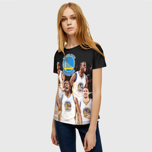 Женская футболка 3D Golden State Warriors 5, цвет 3D печать - фото 3