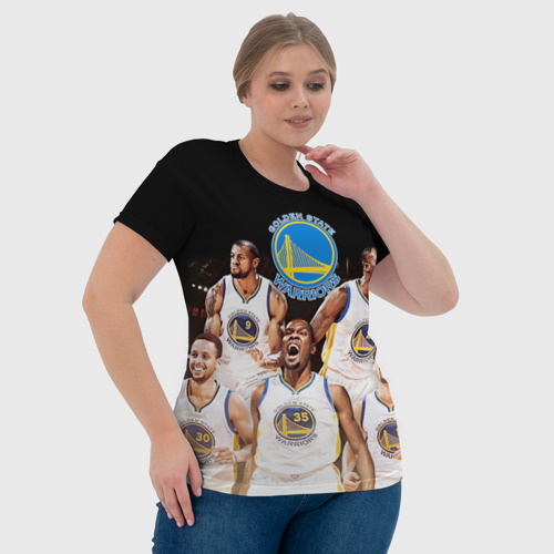 Женская футболка 3D Golden State Warriors 5, цвет 3D печать - фото 6