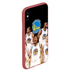 Чехол для iPhone XS Max матовый Golden State Warriors 5 - фото 2