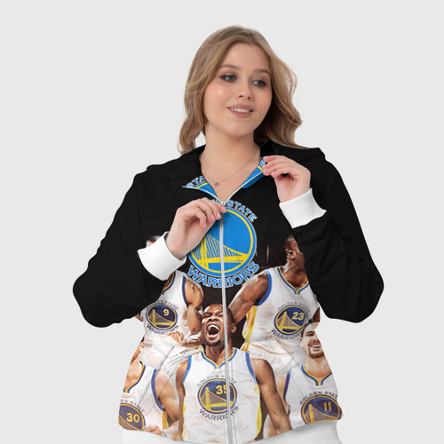 Женский костюм 3D Golden State Warriors 5, цвет белый - фото 7