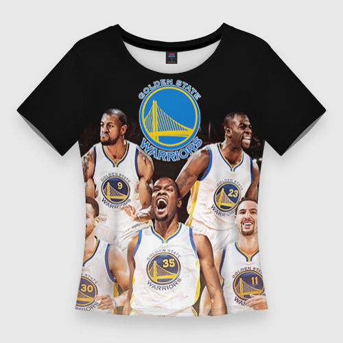 Женская футболка 3D Slim Golden State Warriors 5, цвет 3D печать