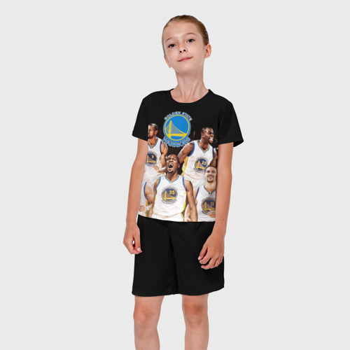 Детский костюм с шортами 3D Golden State Warriors 5, цвет 3D печать - фото 5