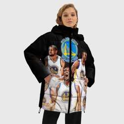 Женская зимняя куртка Oversize Golden State Warriors 5 - фото 2