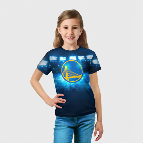 Детская футболка 3D Golden State Warriors 6, цвет 3D печать - фото 5