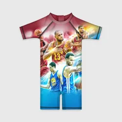 Детский купальный костюм 3D Golden State Warriors 7