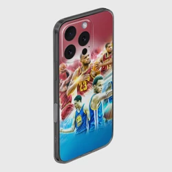Чехол для iPhone 16 Pro силиконовый с защитой камеры Golden State Warriors 7 - фото 2