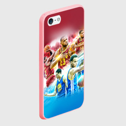 Чехол для iPhone 5/5S матовый Golden State Warriors 7 - фото 2
