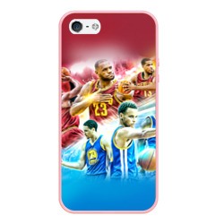 Чехол для iPhone 5/5S матовый Golden State Warriors 7