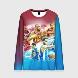 Мужской лонгслив 3D Golden State Warriors 7