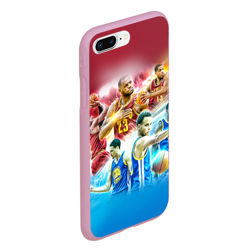 Чехол для iPhone 7Plus/8 Plus матовый Golden State Warriors 7, цвет розовый - фото 3