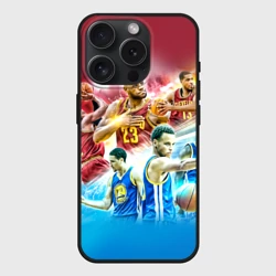 Чехол силиконовый для Apple iPhone 15 Pro матовый Golden State Warriors 7