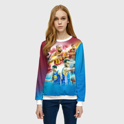 Женский свитшот 3D Golden State Warriors 7 - фото 2