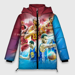 Женская зимняя куртка Oversize Golden State Warriors 7