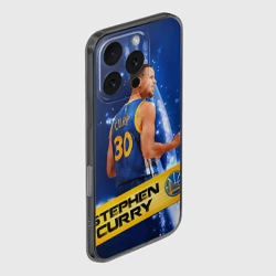 Чехол для iPhone 16 Pro силиконовый с защитой камеры Golden State Warriors 8 - фото 2