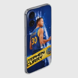 Чехол для iPhone 16 силиконовый с защитой камеры Golden State Warriors 8 - фото 2