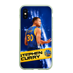 Чехол для iPhone XS Max матовый Golden State Warriors 8