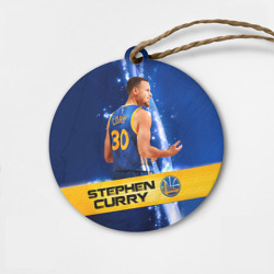 Деревянная игрушка круг Golden State Warriors 8