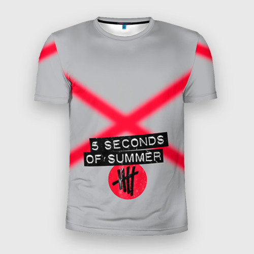 Мужская футболка 3D Slim 5 Seconds of Summer