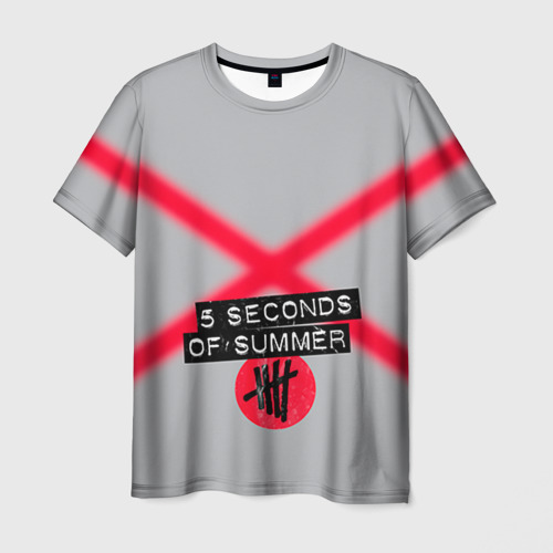 Мужская футболка 3D 5 Seconds of Summer, цвет 3D печать