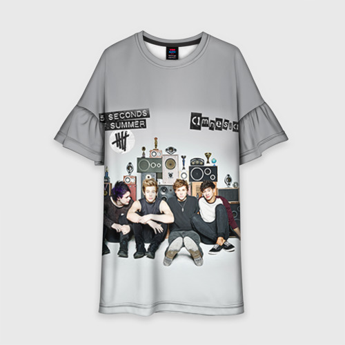 Детское платье 3D 5 Seconds of Summer, цвет 3D печать