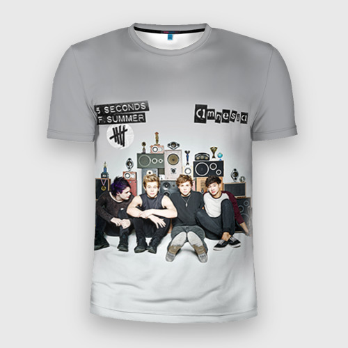 Мужская футболка 3D Slim 5 Seconds of Summer, цвет 3D печать