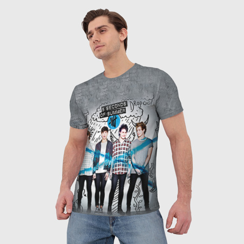 Мужская футболка 3D 5 Seconds of Summer 1310968 - купить по цене 1055 руб в  интернет-магазине ВсеМайки