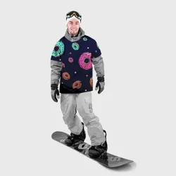 Накидка на куртку 3D Black Milk Космические Пончики