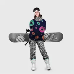 Накидка на куртку 3D Black Milk Космические Пончики - фото 2