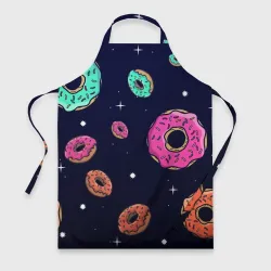 Фартук 3D Black Milk Космические Пончики