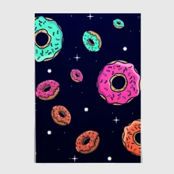 Постер Black Milk Космические Пончики