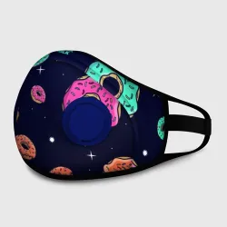 Маска из неопрена Black Milk Космические Пончики