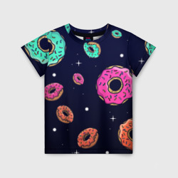 Детская футболка 3D Black Milk Космические Пончики