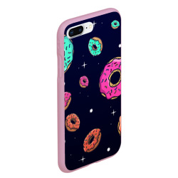 Чехол для iPhone 7Plus/8 Plus матовый Black Milk Космические Пончики - фото 2