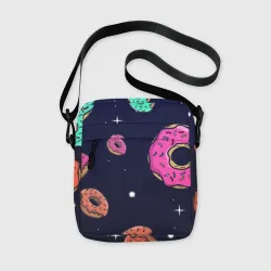 Сумка через плечо 3D Black Milk Космические Пончики