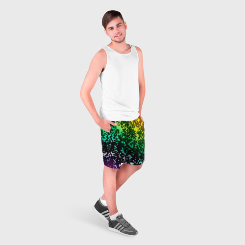 Мужские шорты 3D Камуфляж трехцветный - фото 3