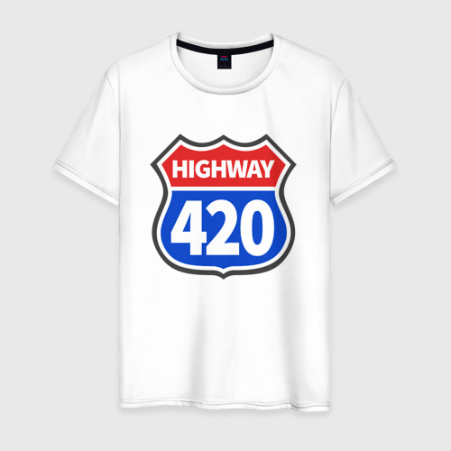 Мужская футболка хлопок HIGHWAY 420