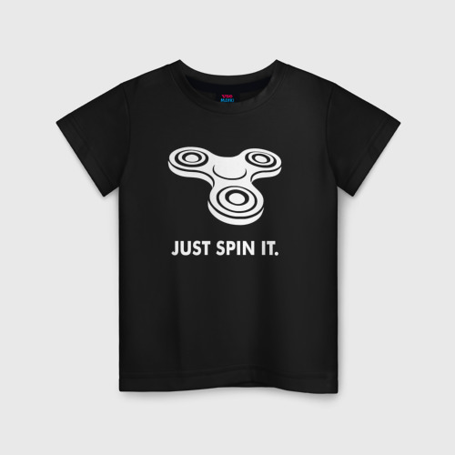 Детская футболка хлопок Just spin it