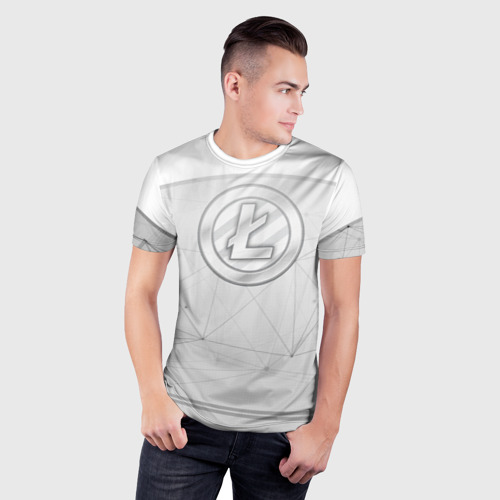 Мужская футболка 3D Slim Litecoin - Лайткоин (LTC) - фото 3