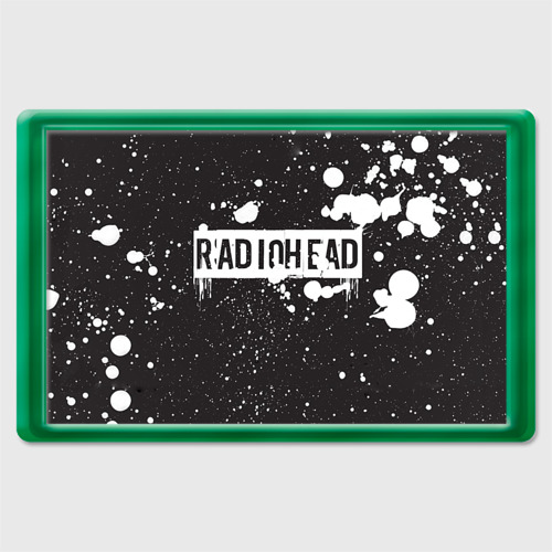 Магнит 45*70 Radiohead 6, цвет зеленый