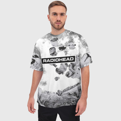 Мужская футболка oversize 3D Radiohead 8, цвет 3D печать - фото 3